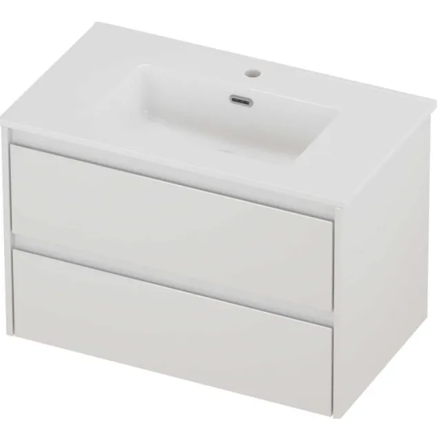 Proline Tribute Badmeubelset Porselein Elegant 1 Gat 80x46x54 cm Glans Wit Glans Wit