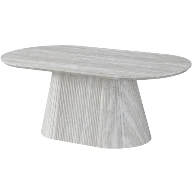 DiamantMeubelen Salontafel Avanos - Crème - Hout structuur