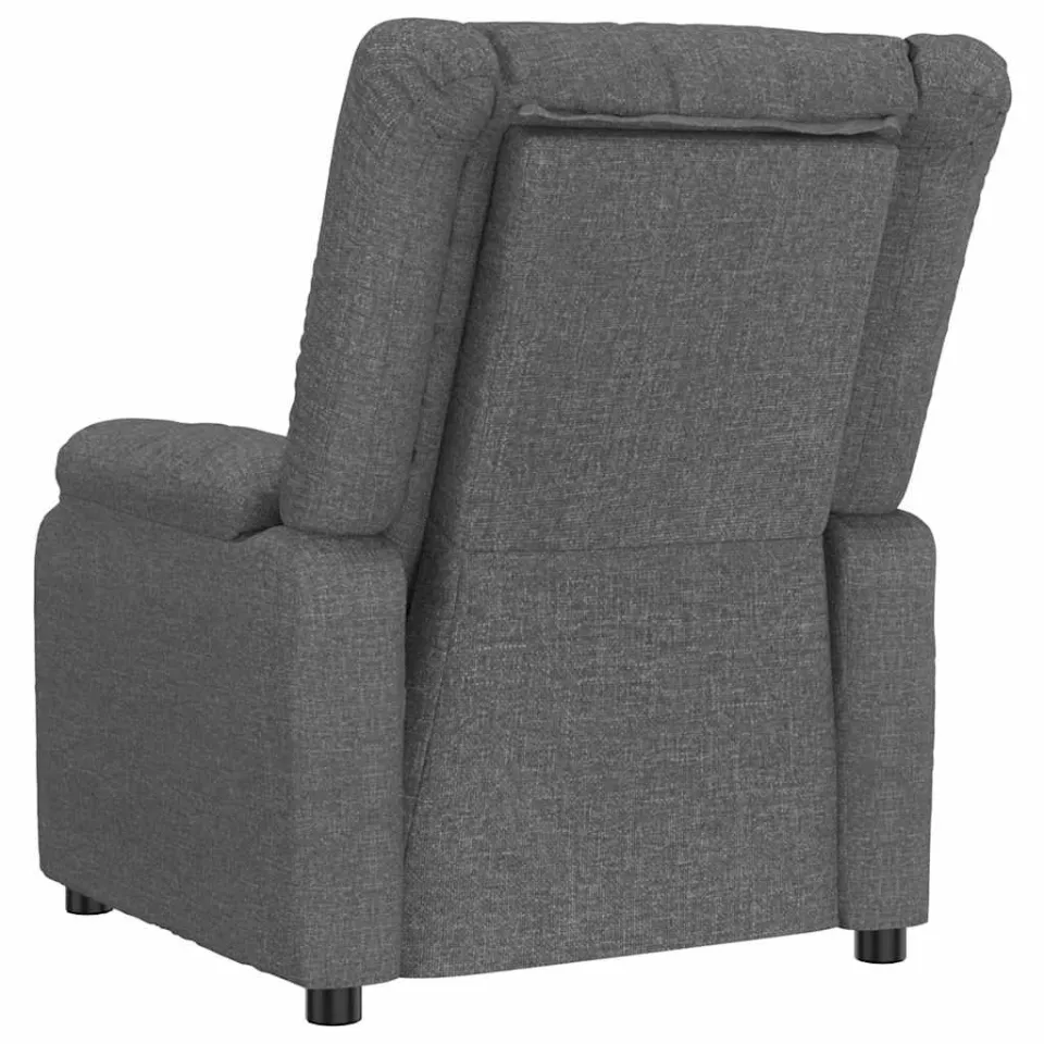 vidaXL Massagestoel stof donkergrijs grijs, foto 4