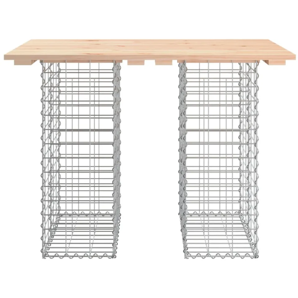 vidaXL Tuintafel schanskorfontwerp 100x70x72 cm massief grenenhout Bruin