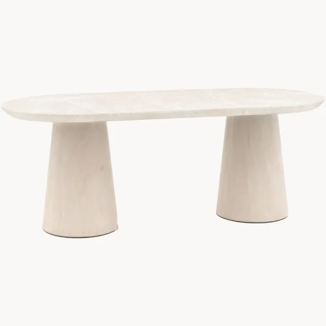 Gallery Direct Ovale eettafel Pedra Beige