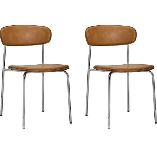 House Doctor eetkamerstoel (set van 2) HDPova cognac