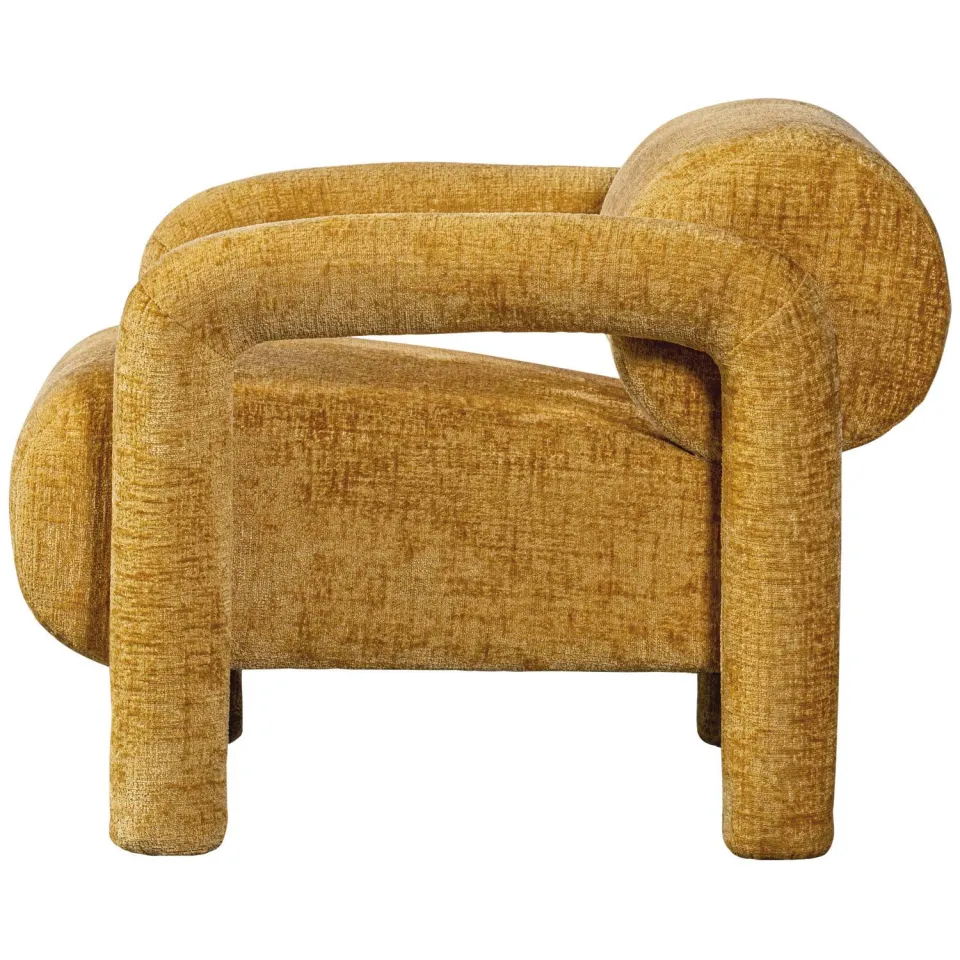 WOOOD Lenny Fauteuil - Dessin - Grijsblauw - 65x76x82, foto 3