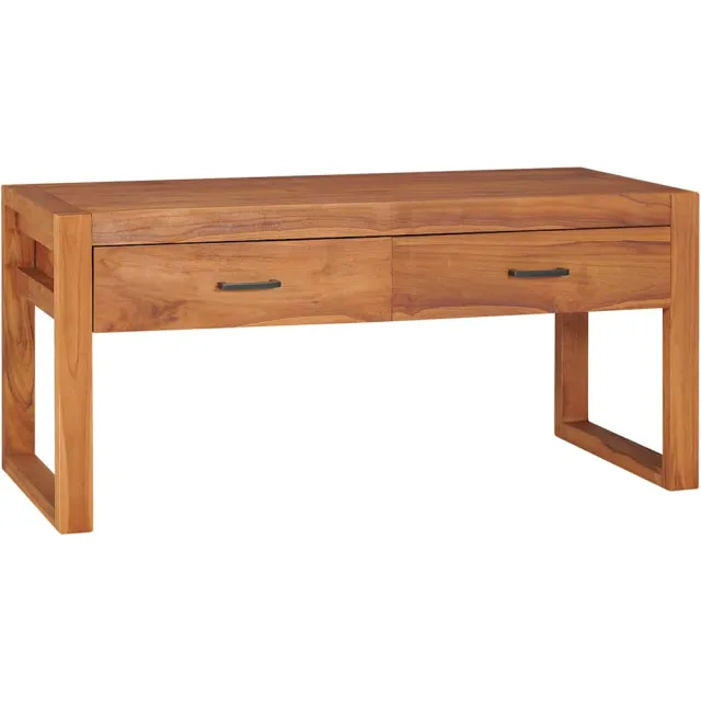 vidaXL Tv-meubel 100x40x45 cm teakhout bruin