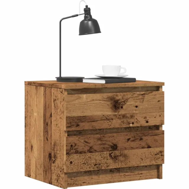 vidaXL Nachtkastje 50x40x43.5 cm bewerkt hout oud houtkleurig Bruin