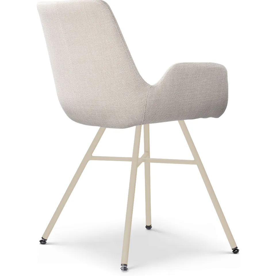 Nolon Noa-Eef eetkamerstoel beige - beige onderstel, foto 4