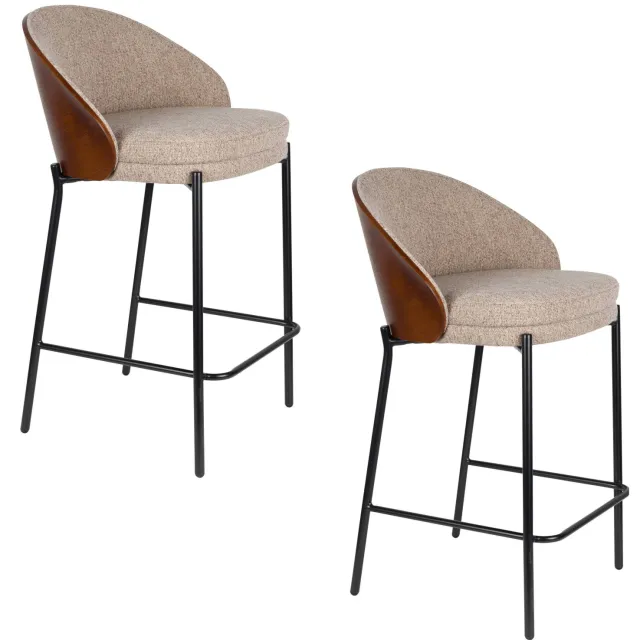 Dutchbone Rodin barkruk beige
