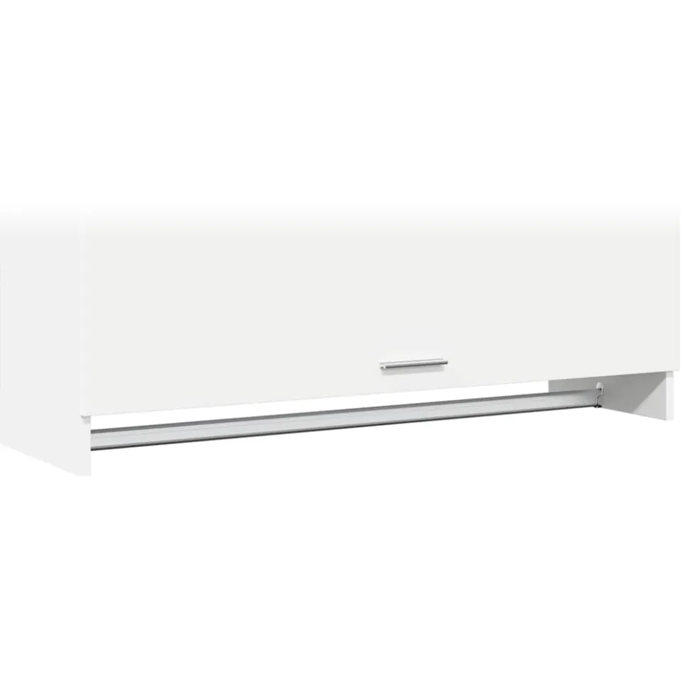 vidaXL Kledingkast 100x32,5x35 cm bewerkt hout wit