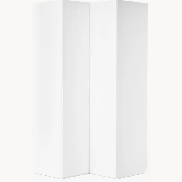 Westwing Collection Modulaire hoekkast Leon, 115 cm breed Wit