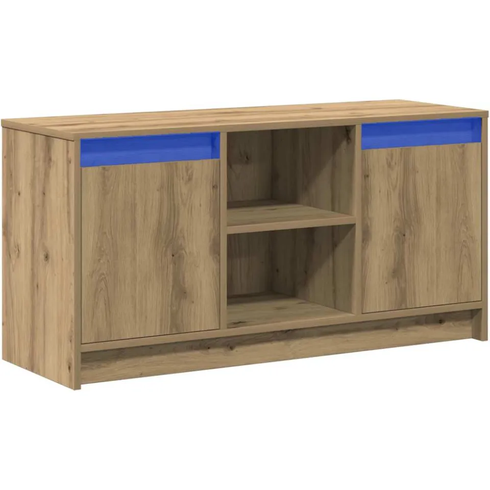 vidaXL TV Eenheden 100 x 34 x 50 cm Bruin Bewerkt hout, foto 3
