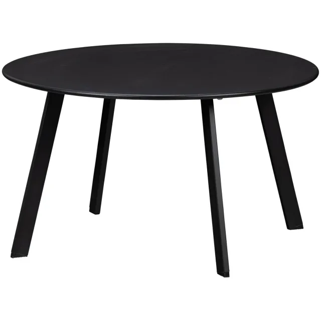 WOOOD Fer Bijzettafel Tuin - Metaal - Zwart - 40xØ70 black