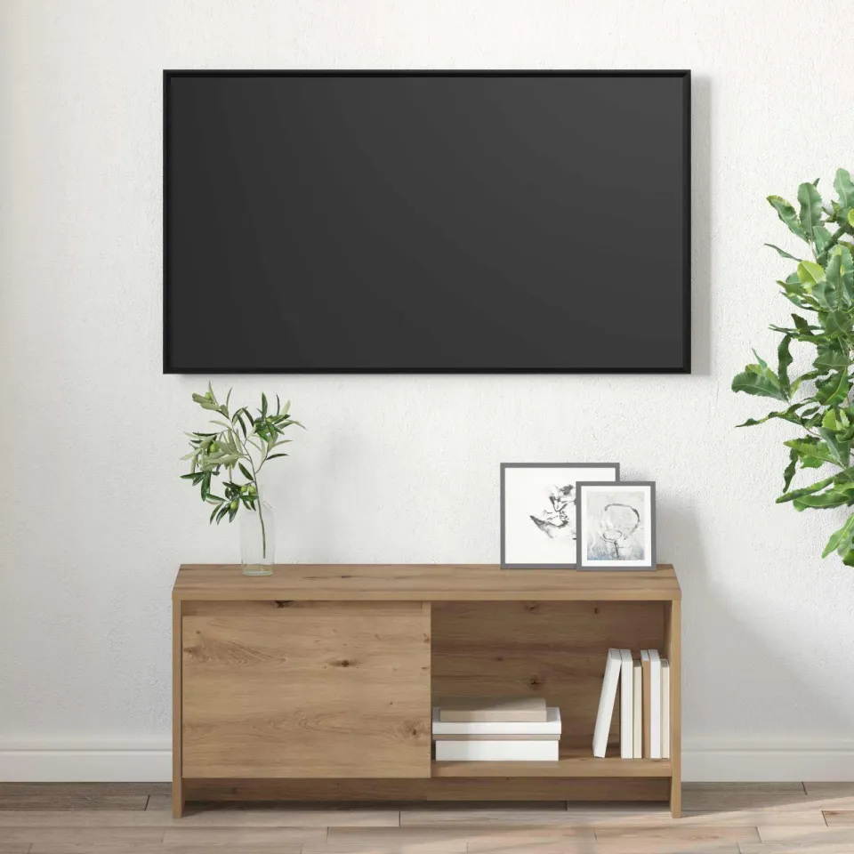 vidaXL Tv-meubelset 90 x 35 x 40 cm Artisan Eiken Bewerkt hout, foto 4