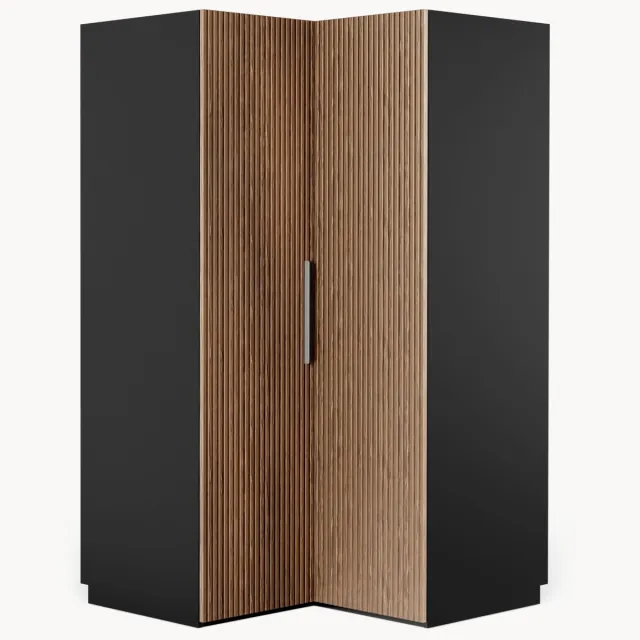 Westwing Collection Modulaire hoekkast Simone, 115 cm breed zwart
