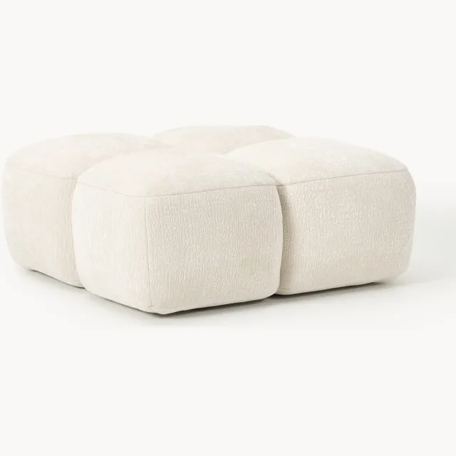Westwing Collection Voetenbank Tayla Beige