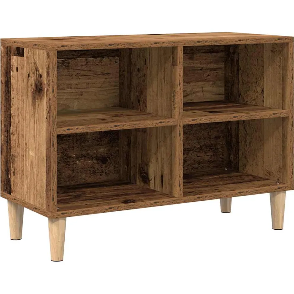 vidaXL TV-kast 69,5 x 30 x 50 cm Oud hout Bewerkt hout bruin, foto 3