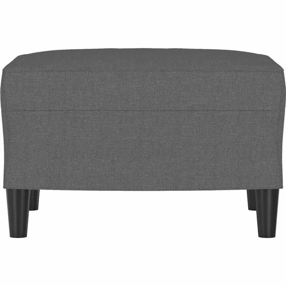 vidaXL Voetenbank 60x50x41 cm stof donkergrijs