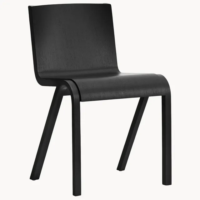 Audo Copenhagen Houten eetstoel Ready Dining Zwart