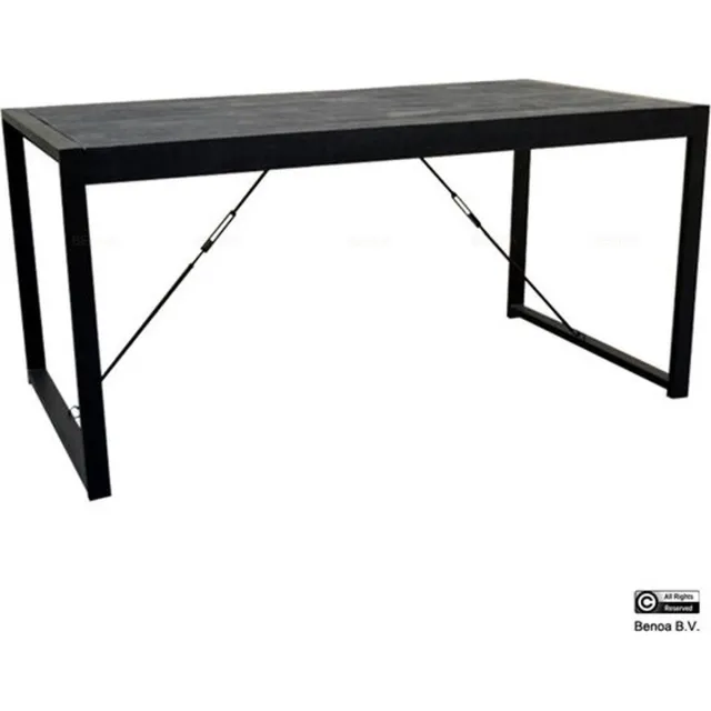 Benoa Eettafel Britt mangohout 180 x 90 cm - Zwart