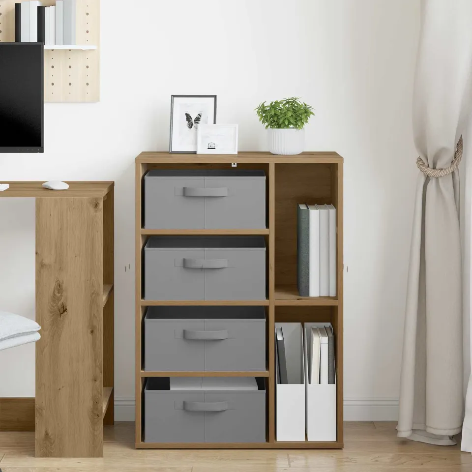 vidaXL Dressoir Artisanaal eiken 60 x 33,5 x 84 cm, foto 4