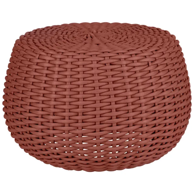 Vega Hocker/ bijzettafel voor buiten Tavano; 60x41 cm (ØxH); terracotta gemeleerd; cylindrisch