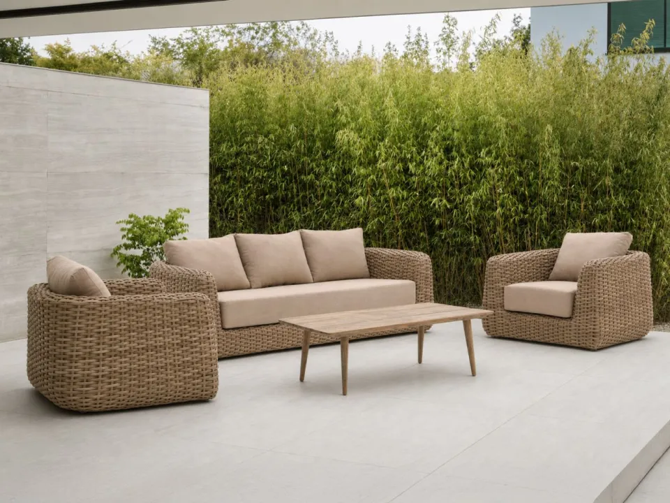 Intenso Furniture Intenso Tarcento lounge tuinstoel taupe, foto 3