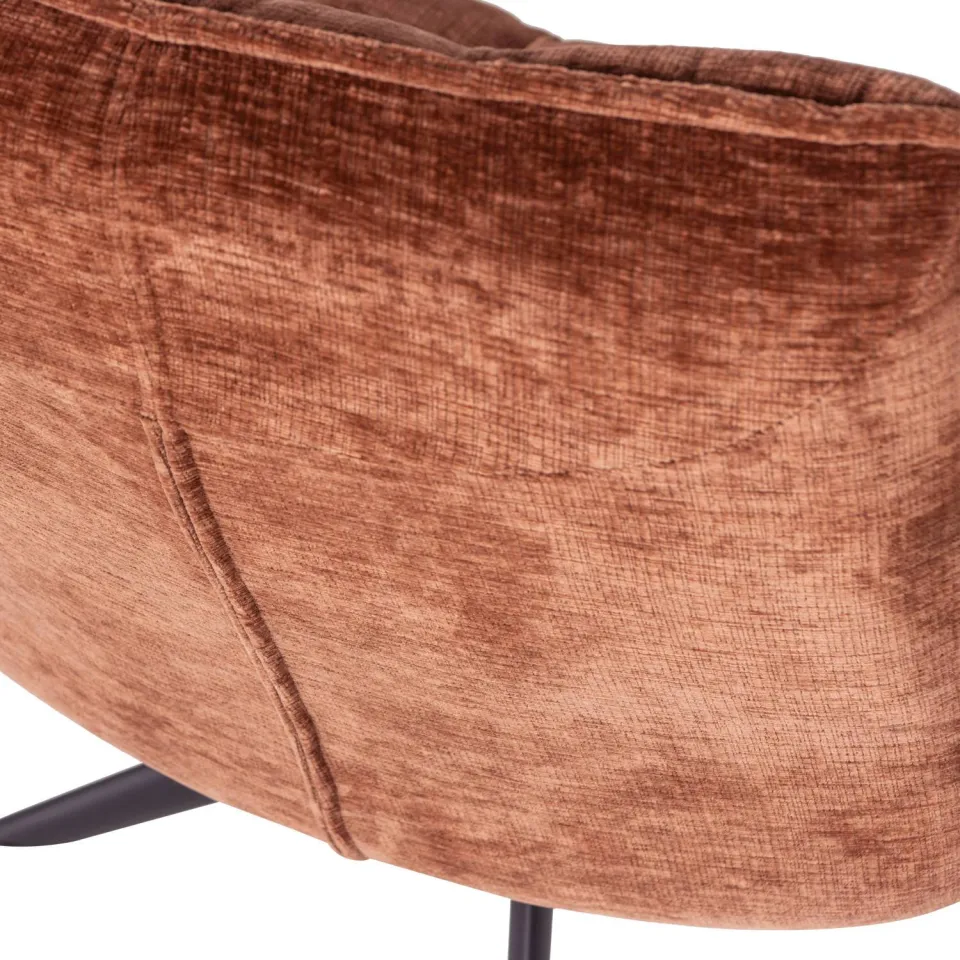 WOOOD Jouke Draaifauteuil - Polyester - Zand - 97x70x85, foto 6