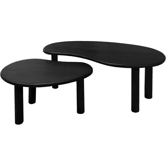 Goossens Salontafel Elan - 110 x 39 x 60 - mango - zwart - organisch mango zwart gelakt
