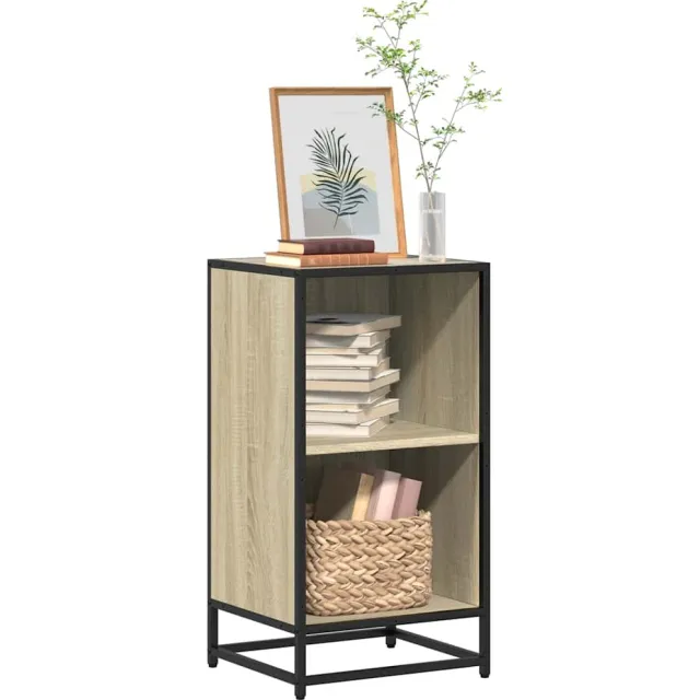 vidaXL Boekenkast 40x35x76 cm bewerkt hout sonoma eikenkleurig Bruin
