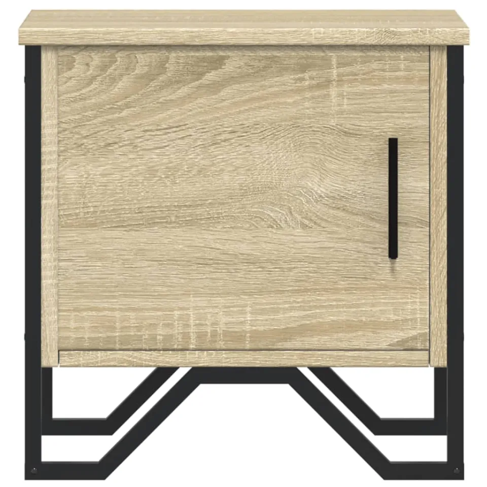 vidaXL Nachtkastjes 2 st 40x30x40 cm spaanplaat sonoma eikenkleurig, foto 4