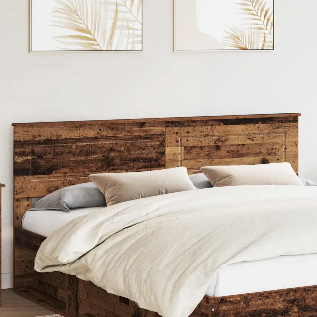 vidaXL Hoofdbord Oud Hout Bewerkt hout Bruin