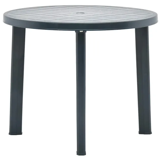 vidaXL Tuintafel 89 cm kunststof groen