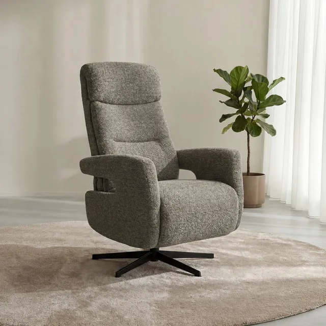 LABEL51 Tampere Fauteuil - Bruin - Royal Stof - One Size