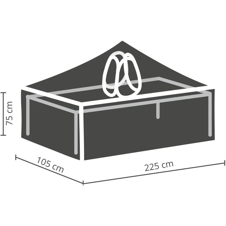 Winza Outdoor Covers tuinmeubelhoes tafel grijs, foto 3