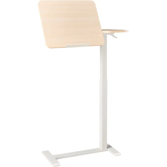 Beliani SCHOLA - Laptoptafel - Lichtbruin/Wit - 70 x 40 - Vezelplaat