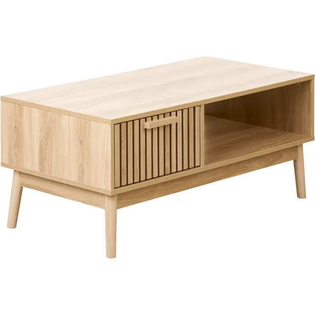 Beliani LYNWOOD - Salontafel - Lichthout - MDF Bruin