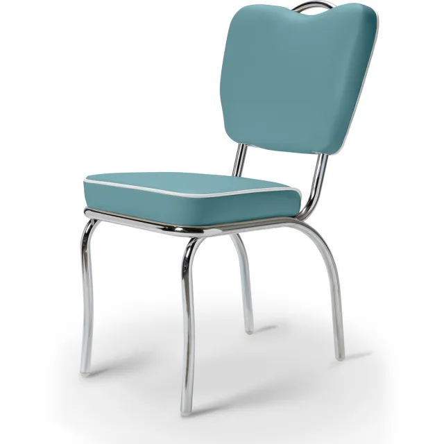 Bel Air Retro Eetkamerstoel CO-26 Blauw