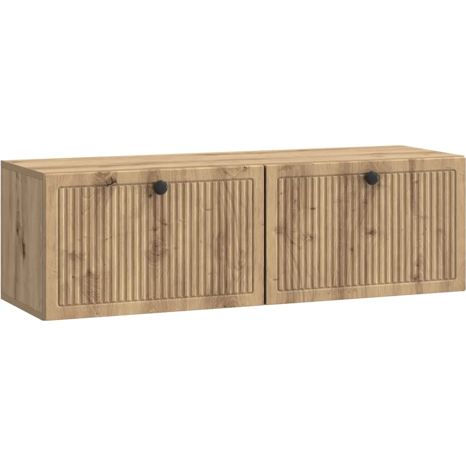 vidaXL Wandbeugel TV-kast 98 x 31 x 30 cm Artisanaal eiken, foto 3