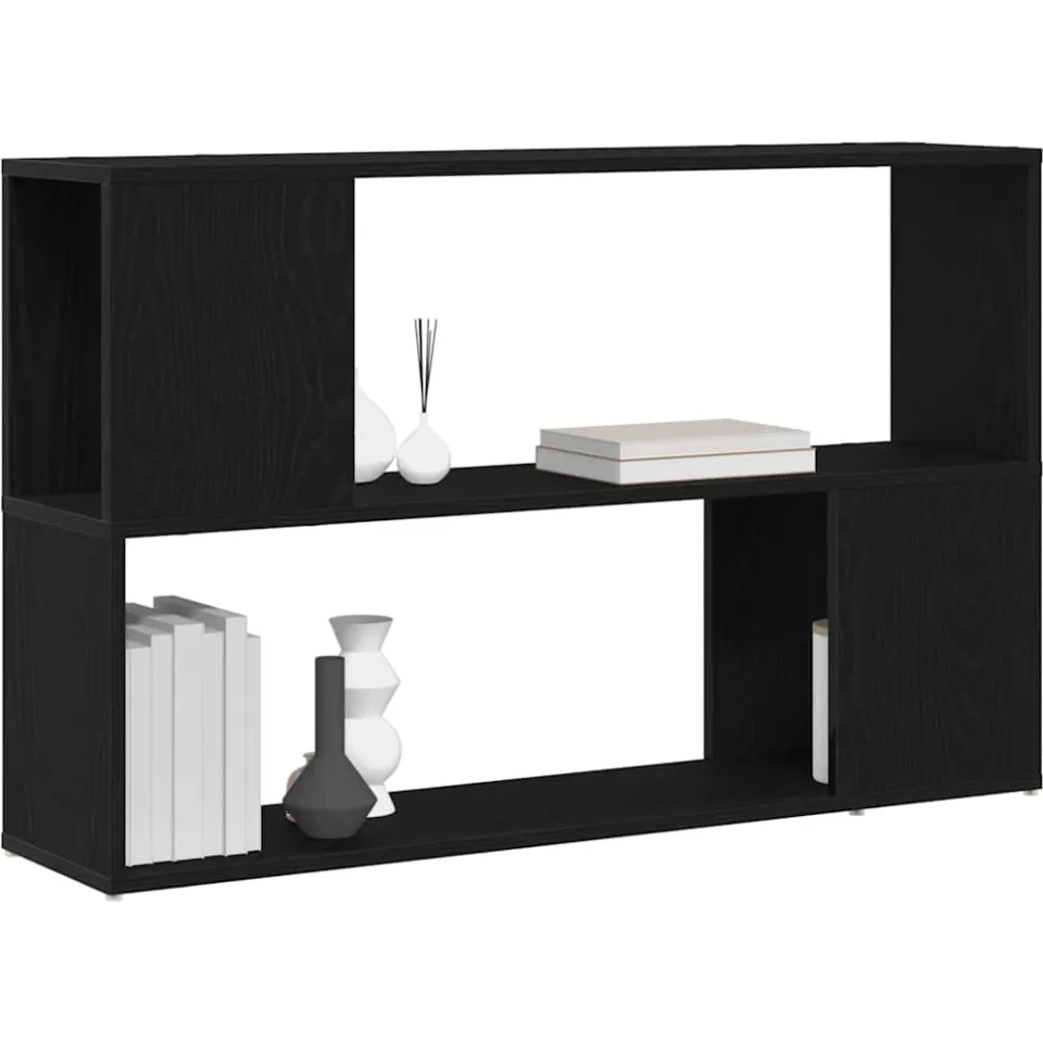 vidaXL Tv-meubelset 100 x 24 x 63 cm Zwart Bewerkt hout