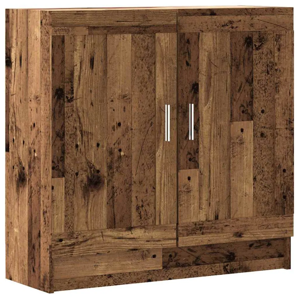 vidaXL Boekenkast 82,5x30,5x80 cm bewerkt hout oud houtkleurig bruin, foto 3