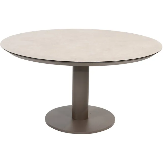 4 Seasons Outdoor 4 Seasons Sarah lage tuintafel Ø130 cm terre - printed ceramic