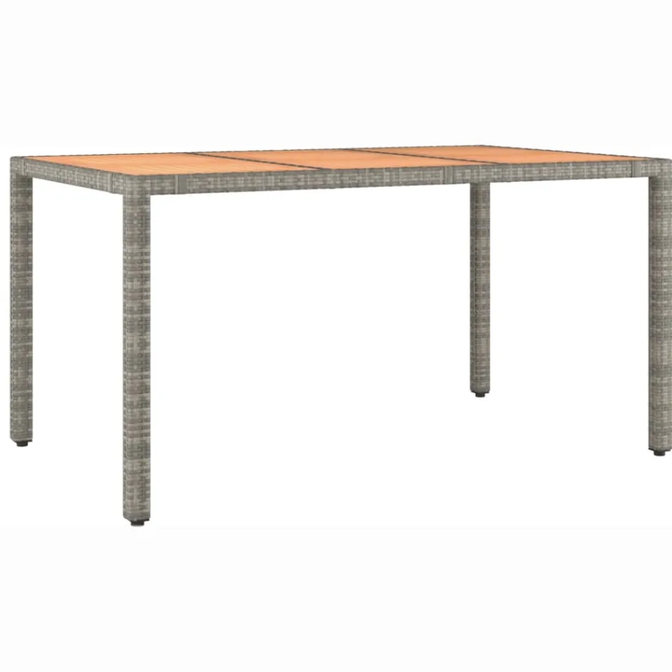 vidaXL 7-delige Tuinset met kussens poly rattan grijs, foto 4