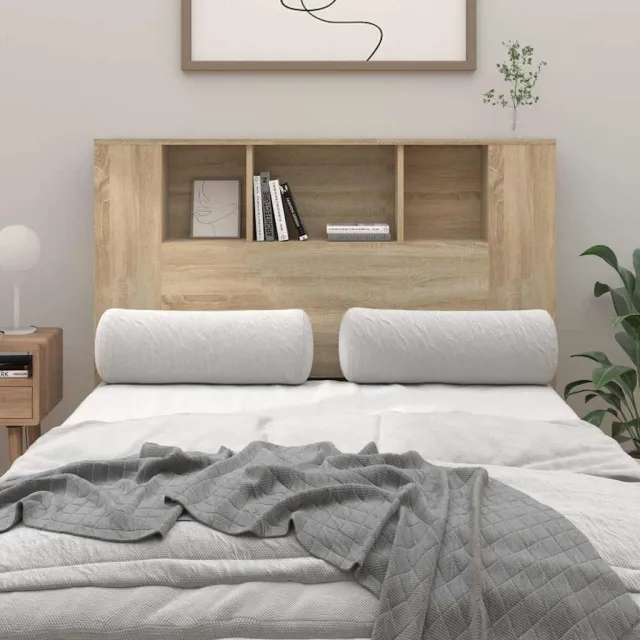 vidaXL Hoofdbordkast 120x18,5x102,5 cm sonoma eikenkleurig Bruin