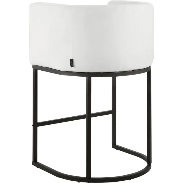 Vevor barkrukken, barkrukken, 3-pack (87 cm hoog), keukenstoel met rugleuning, armleuningen, metalen frame en voetenbank, bistrostoel (draagvermogen 158,8 kg), keuken-eetkamer, bank-/barmeubel, wit
