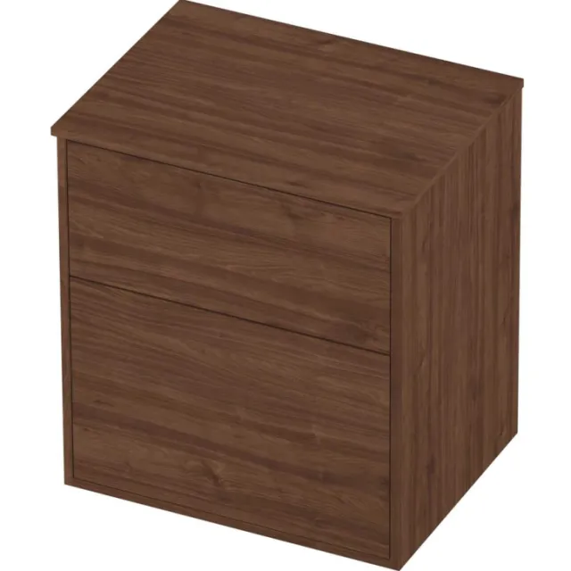 Proline Deck Badmeubelset Voor Grepen Asymmetrisch Kader 60x46x67 cm Indian Walnut Houtlook