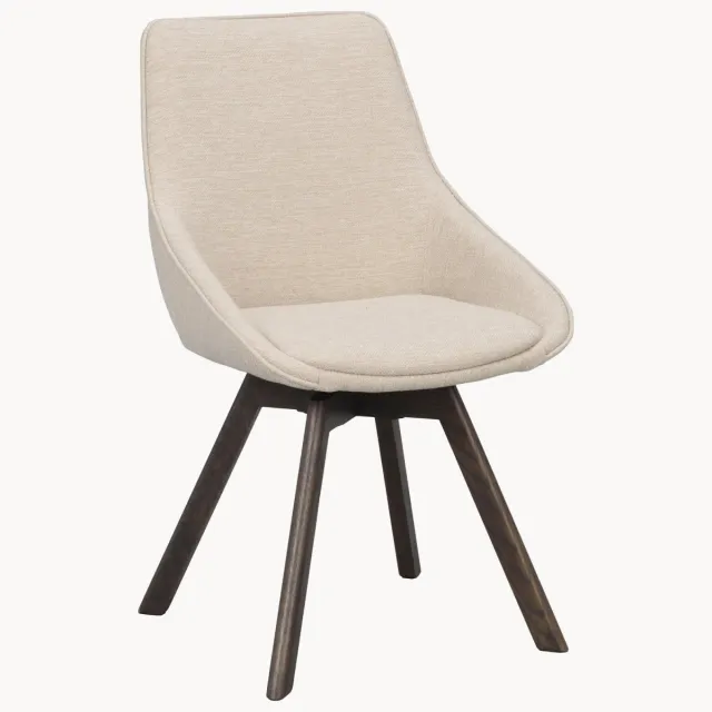 Rowico Home Gestoffeerde draaistoelen Alison, 2-delig Wit, Bruin