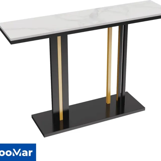 LooMar Haltafel - Side Table - Bijzettafel - Salontafel - Wandtafel - Woonkamertafel - Industrieel - Wit