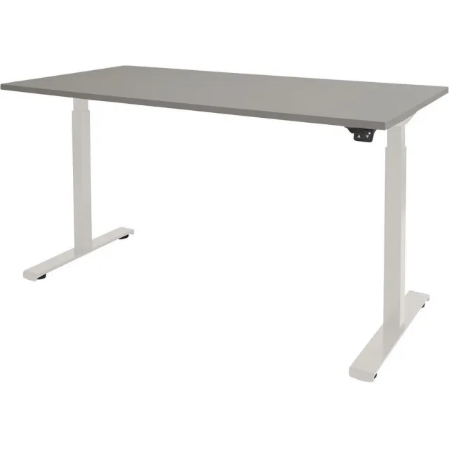Schaffenburg Zit Sta Bureau - Elektrisch 180x90 grijs -wit frame