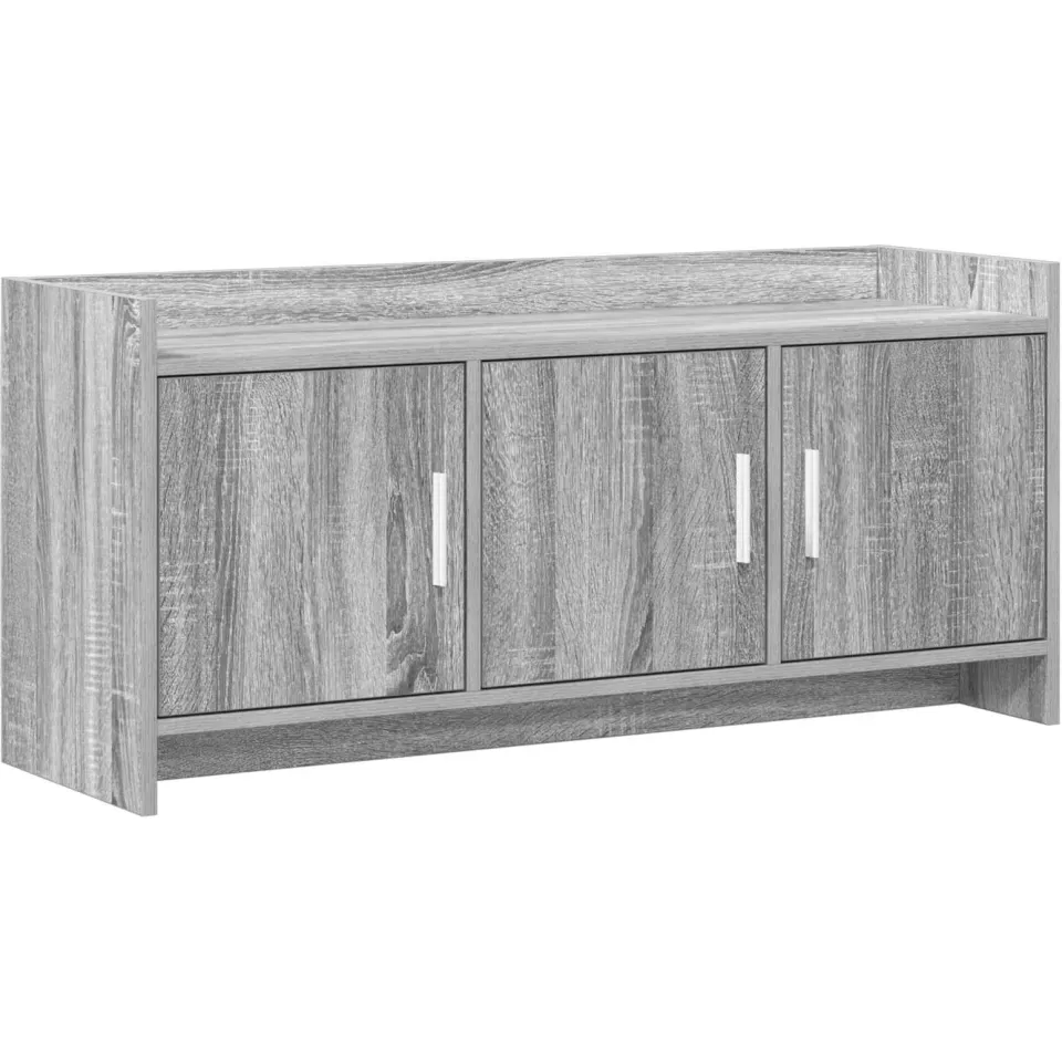 vidaXL TV-kast 102 x 33 x 47 cm Grijs Sonoma Bewerkt hout