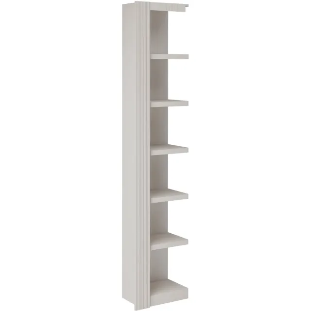 Notio Living Billie-Bookcase extension with with 5 shelves in pine white