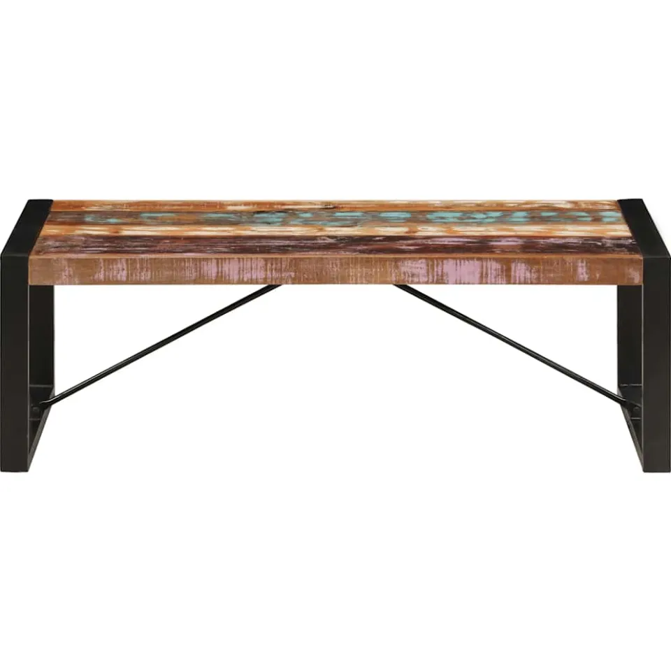 vidaXL Salontafel 120x60x40 cm massief gerecycled hout meerkleurig